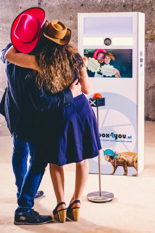 Unsere Event-Fotobox mit Buzzer im Einsatz bei einer Weihnachtsfeier