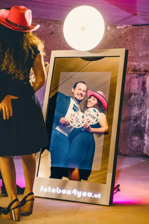 Unsere Mirror-Booth im Einsatz bei einer Hochzeit